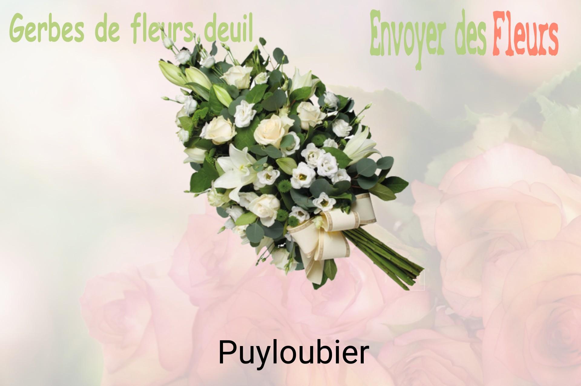Gerbe de fleurs de deuil livrée à Puyloubier